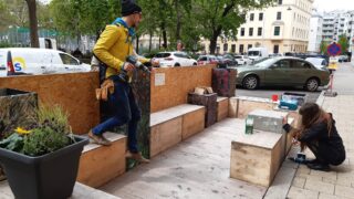 Parklet Aufstellung Gretl 2022