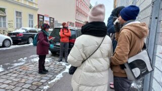 Spaziergang 21.1.23 vor der Turnhalle